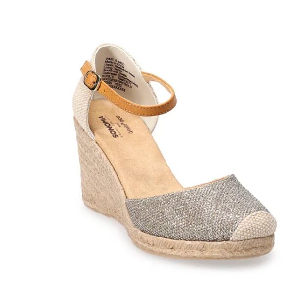 Sonoma ortholite eco gold espadrilles NWT size 9.5 - Picture 1 of 13